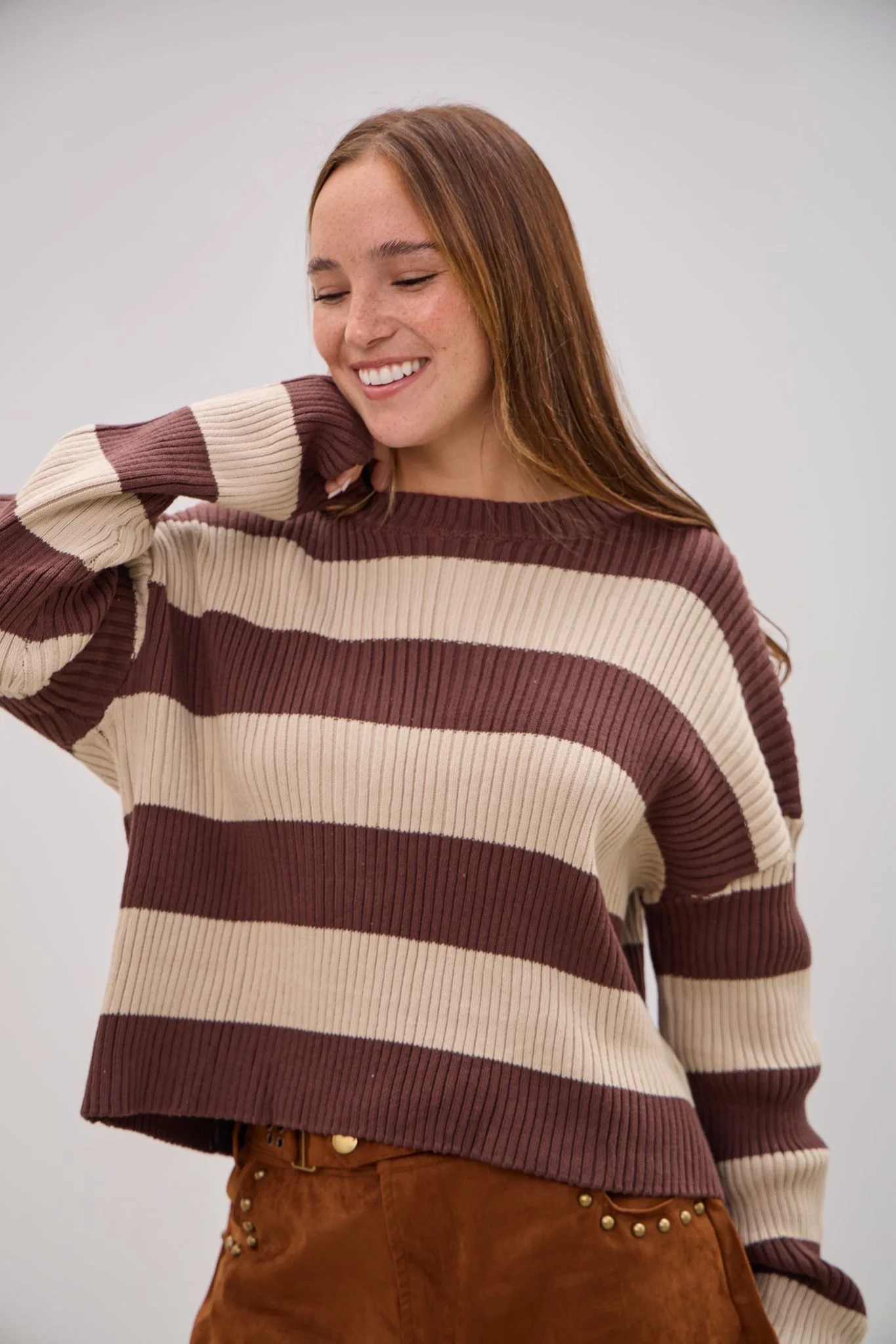 Sweater Dopamina Marron  L26-3369