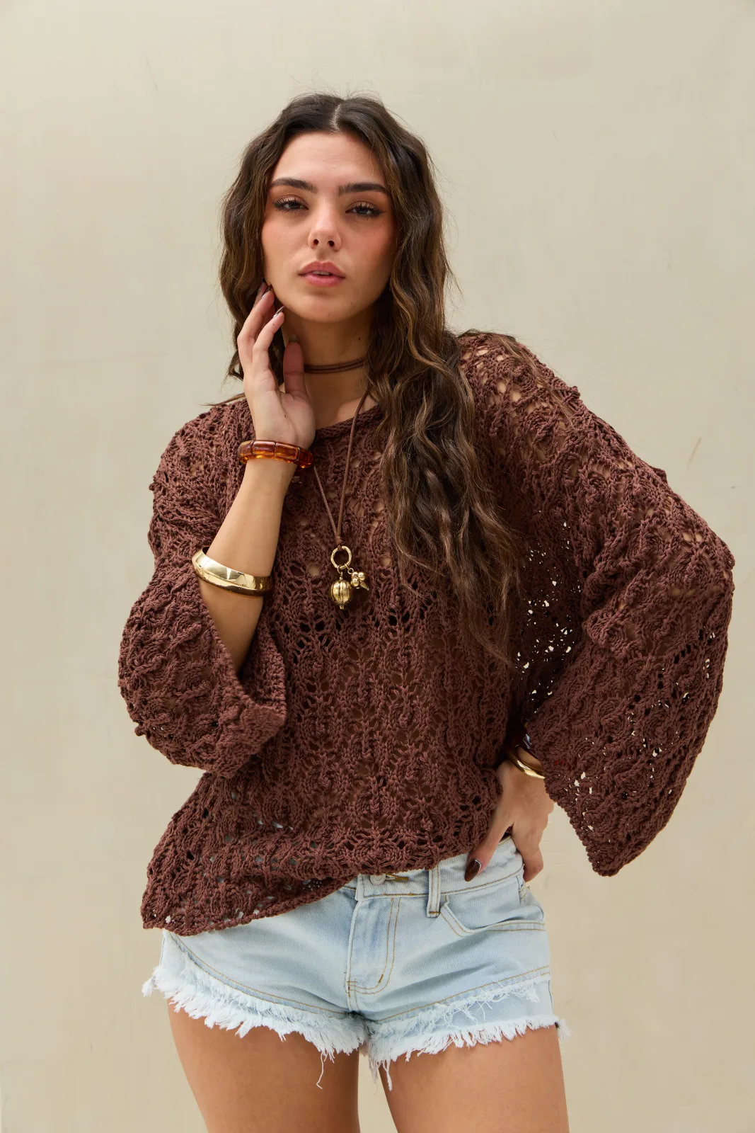 Sweater Tejido Free Choco
