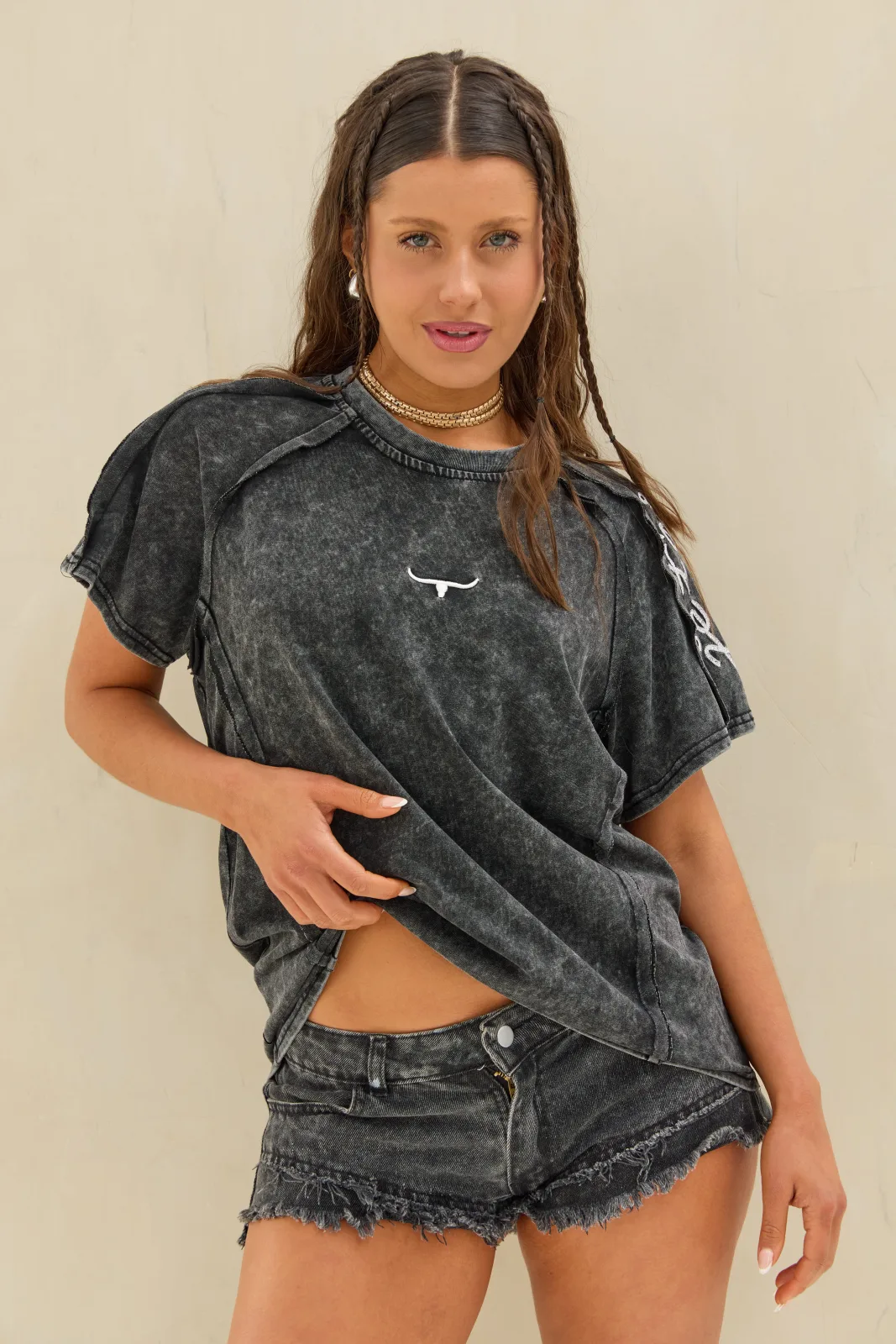 Remera Acid Negro