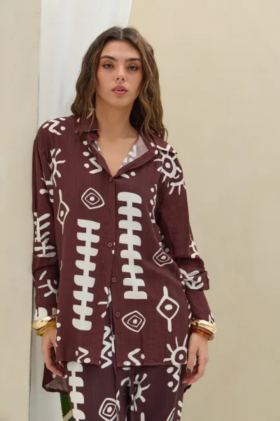 Camisa Estampada Choco