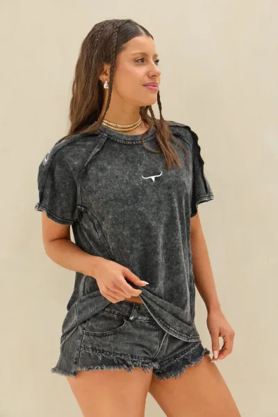 Remera Acid Negro