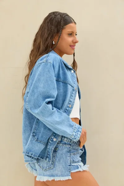 Campera Denim Azul