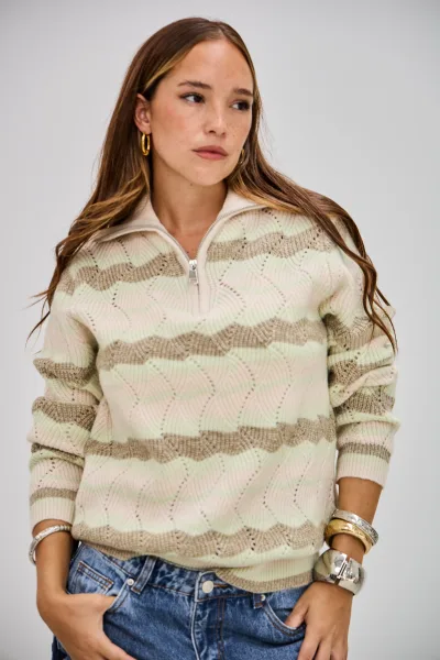 Sweater Voltaje Verde Agua L26-3376
