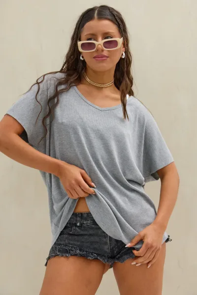 Remera Over Morley Gris