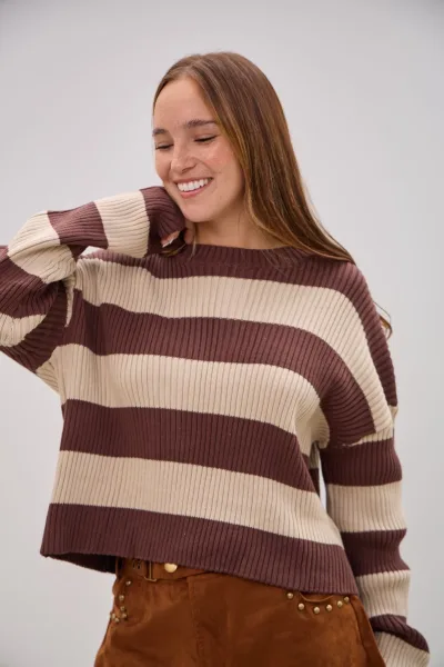 Sweater Dopamina Marron  L26-3369