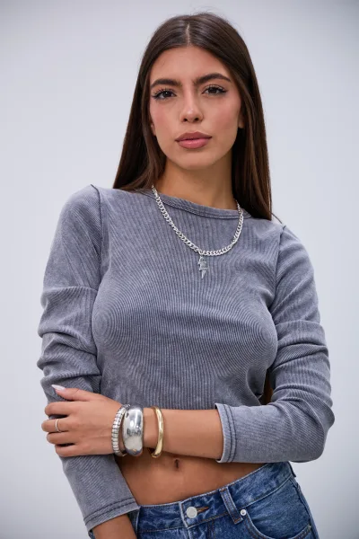 Remera Magnetica Gris L26-3308