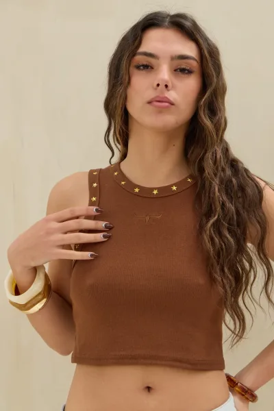 Musculosa Estrella Choco