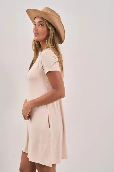 Vestido Modal Beige