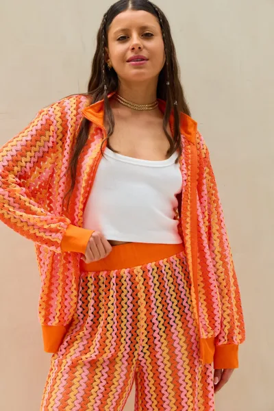 Set Tejido  Adi Naranja