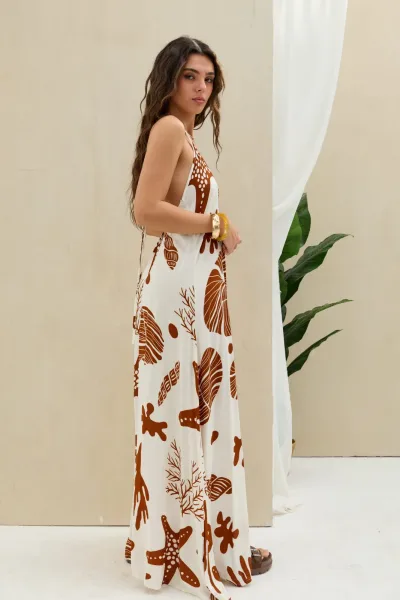 Vestido Shibi Marron