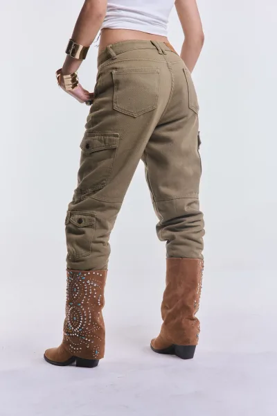 Denim Cargo Icaro Verde