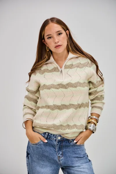 Sweater Voltaje Verde Agua L26-3376