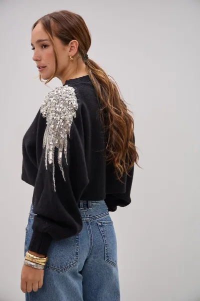 Sweater Rapsodia Negro L26-3356
