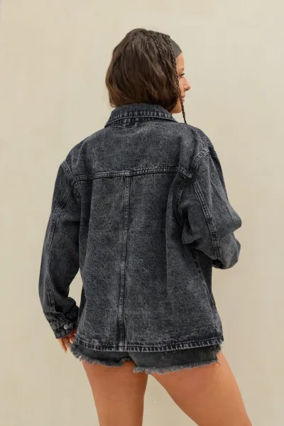 Campera Denim Negro