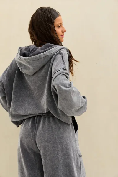 Campera Acid Gris