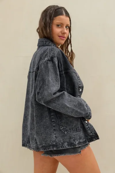 Campera Denim Negro