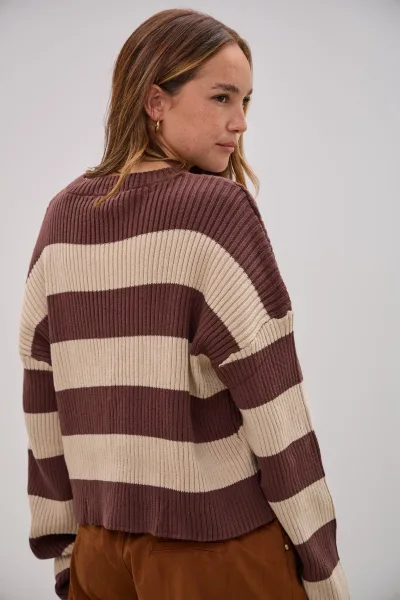Sweater Dopamina Marron  L26-3369