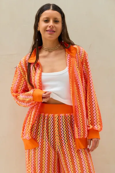 Set Tejido  Adi Naranja