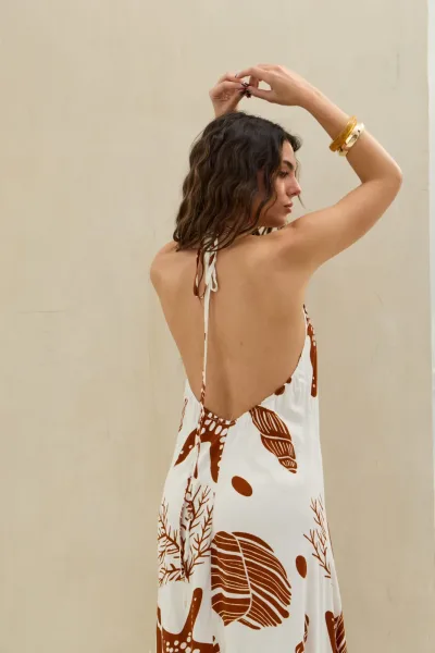 Vestido Shibi Marron