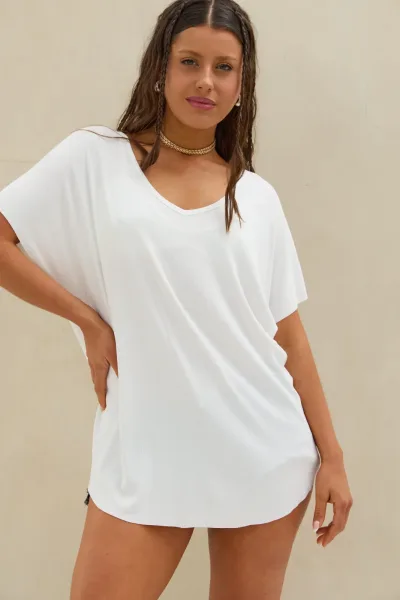 Remera Over Morley Blanco