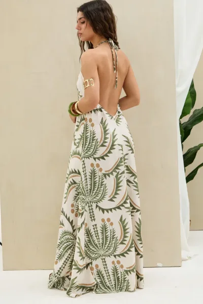 Vestido Palma Verde