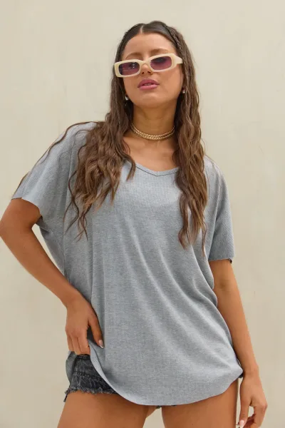Remera Over Morley Gris