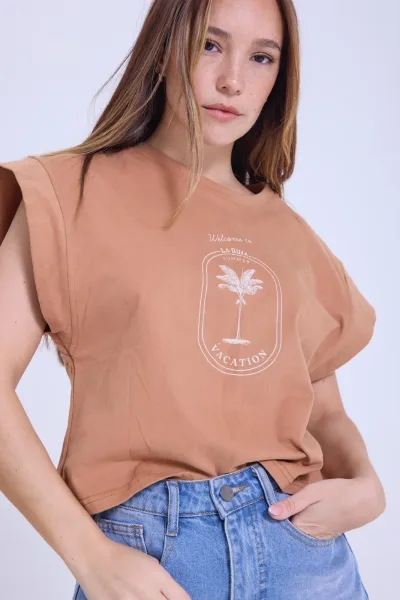 Remera Sunshine Camel