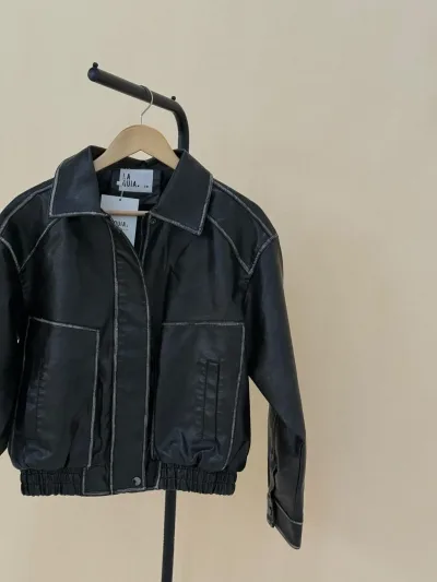Campera Vintage Eco Negra