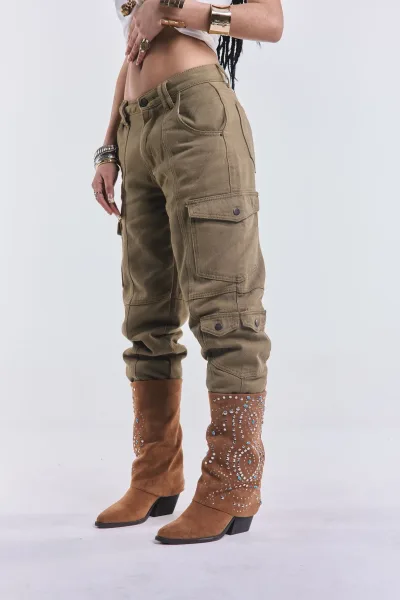 Denim Cargo Icaro Verde