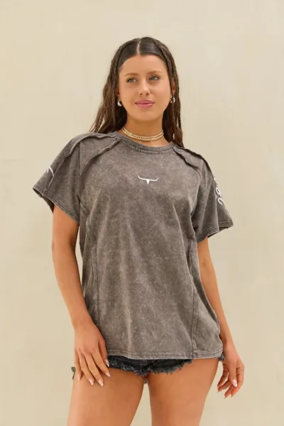 Remera Acid Marron