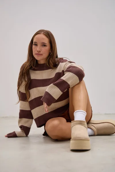 Sweater Dopamina Marron  L26-3369