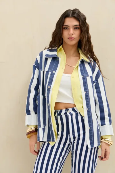 Campera Denim Raya Azul