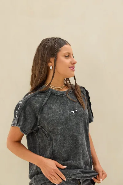 Remera Acid Negro