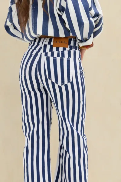 Denim Rayas Azul