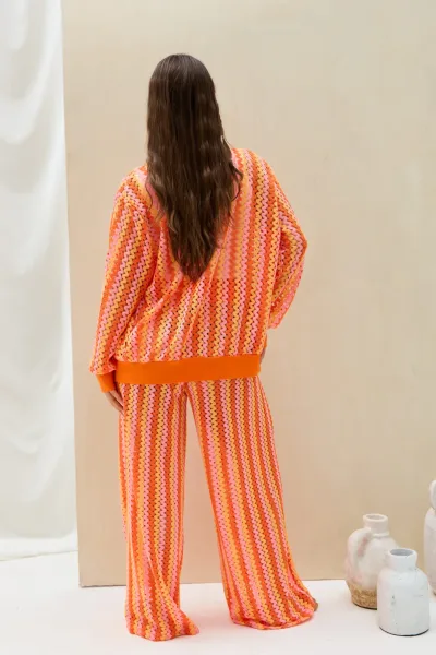 Set Tejido  Adi Naranja