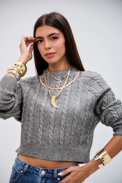 Sweater Momento Gris L26-3362