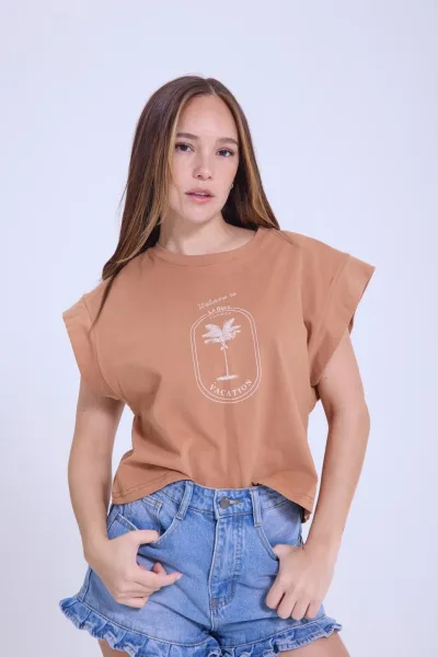 Remera Sunshine Camel