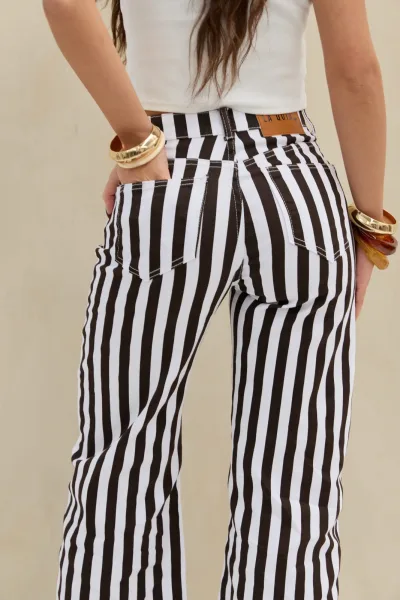 Denim Rayas Choco