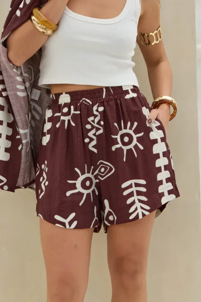 Short Estampado Choco