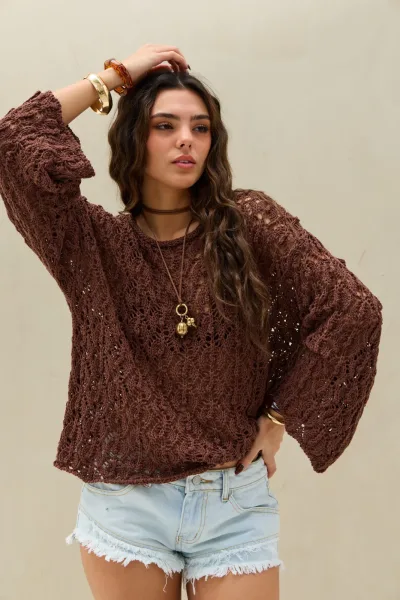 Sweater Tejido Free Choco