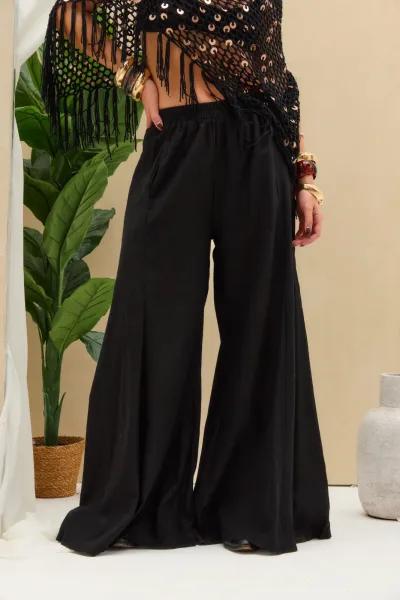 Pantalón Lino Negro