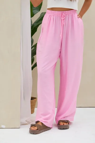 Pantalon Liso Rosa