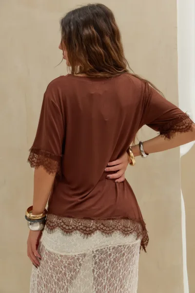 Remera Asimetrica Choco