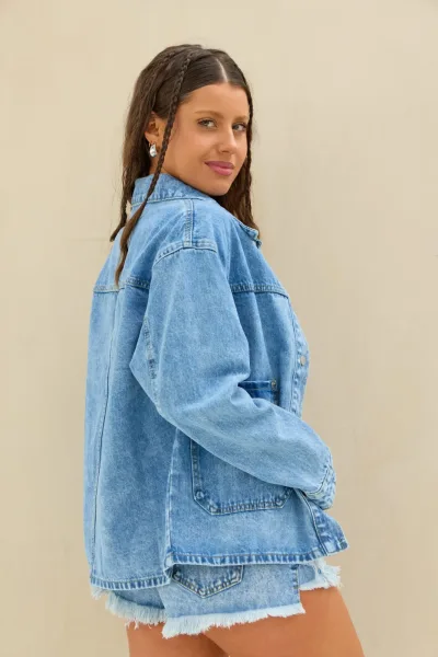 Campera Denim Azul