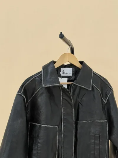 Campera Vintage Eco Negra