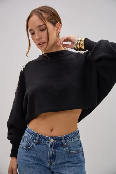 Sweater Rapsodia Negro L26-3356