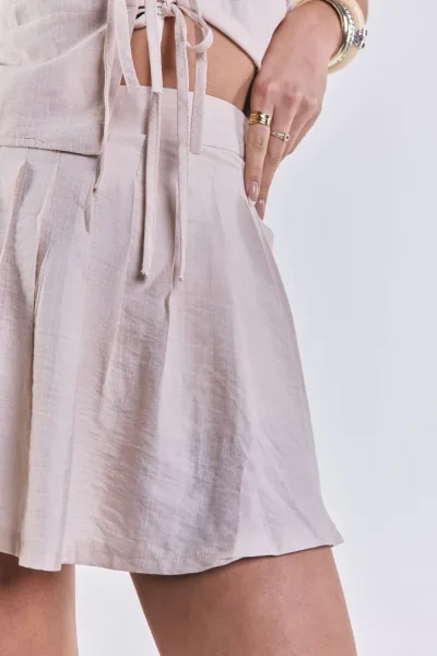 Short Pollera Luz Beige