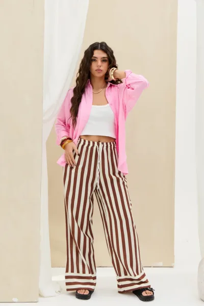 Camisa Lisa Rosa