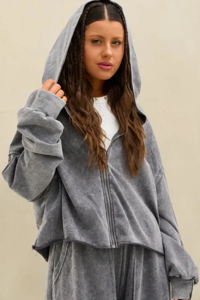 Campera Acid Gris