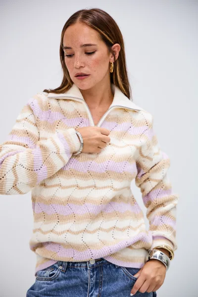 Sweater Voltaje Lila L26-3376